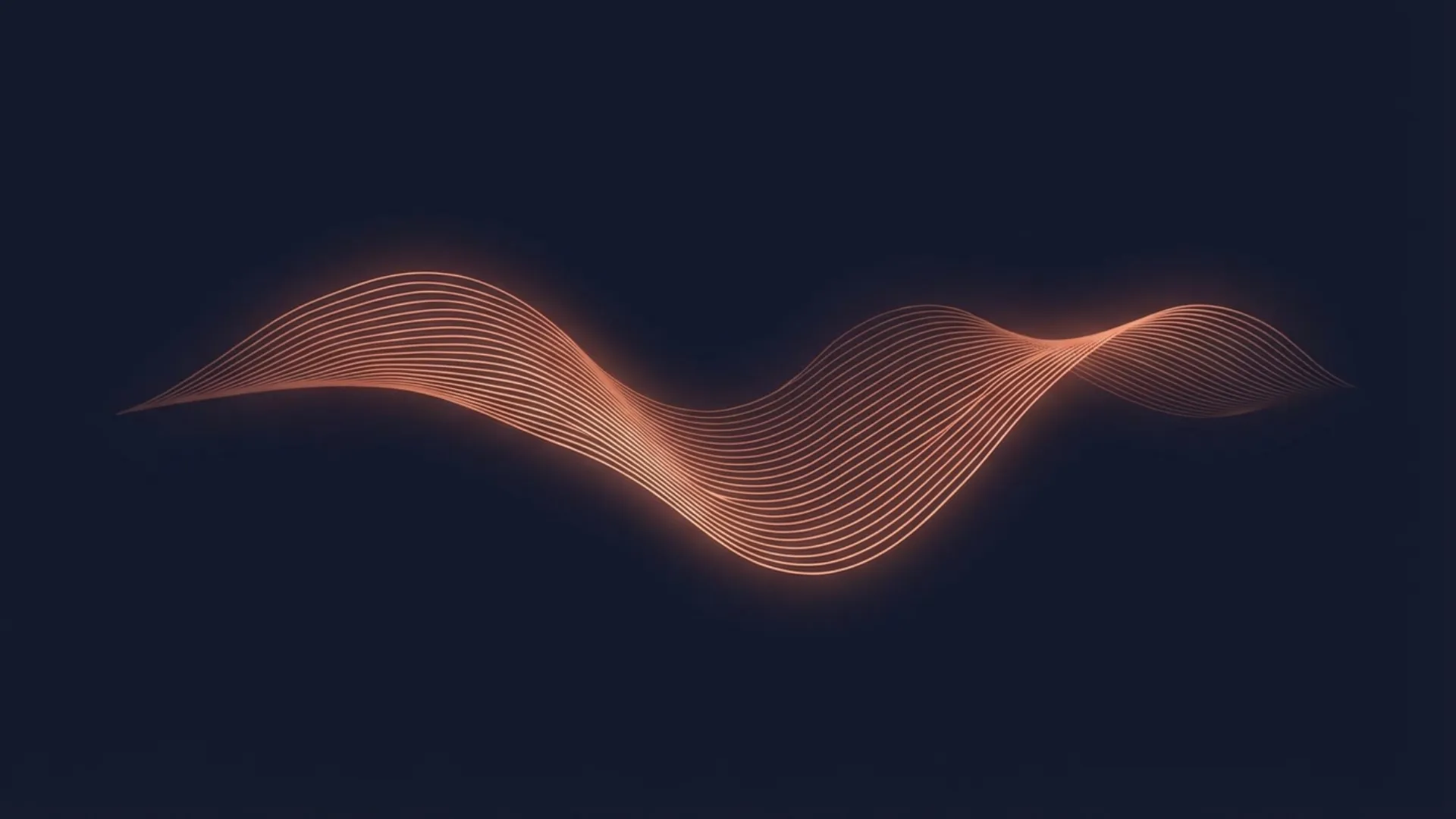 Ambient dark waveform used for workplace music topics